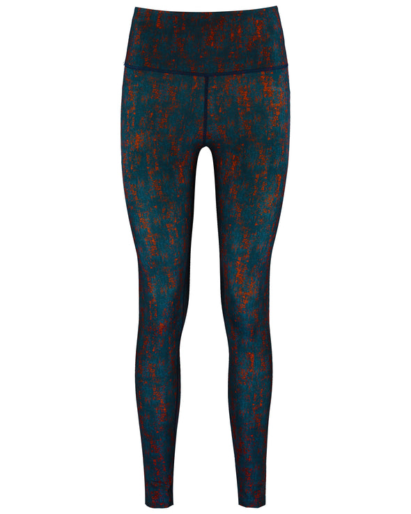 Product image of Sienna leggings print. Made with recycled fabric from plastic bottles. Made to last in UK. Limited edition activewear print. 