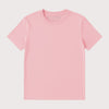 Powder Pink Ladies organic cotton T-shirt.  Classic fit with a mid-light feel