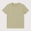 Sage green classic fit women's tee in eco friendly organic cotton, soft and breathable