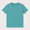 Teal blue women's T-shirt with flattering classic relaxed fit. Made with 100% Organic Cotton and Vegan approved