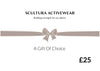 Sustainable Gifts. Scultura Gift Cards for Friends and family. Image showing value of £25